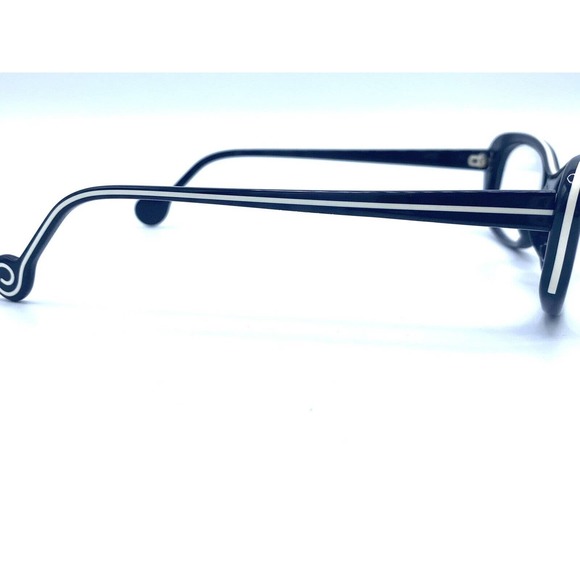 NEW BOZ-J.F. REY Sophie Black & White Authentic Eyeglass Frames 51.5-18-142 - Picture 3 of 7